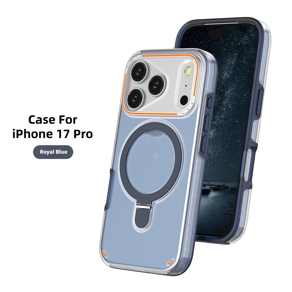 "360° Drehbarer Magnetischer Ständer Handyhülle für iPhone 17 Pro Max, Stoßfeste Schutzhülle, Mattes Finish, Vielfältige Farbauswahl"