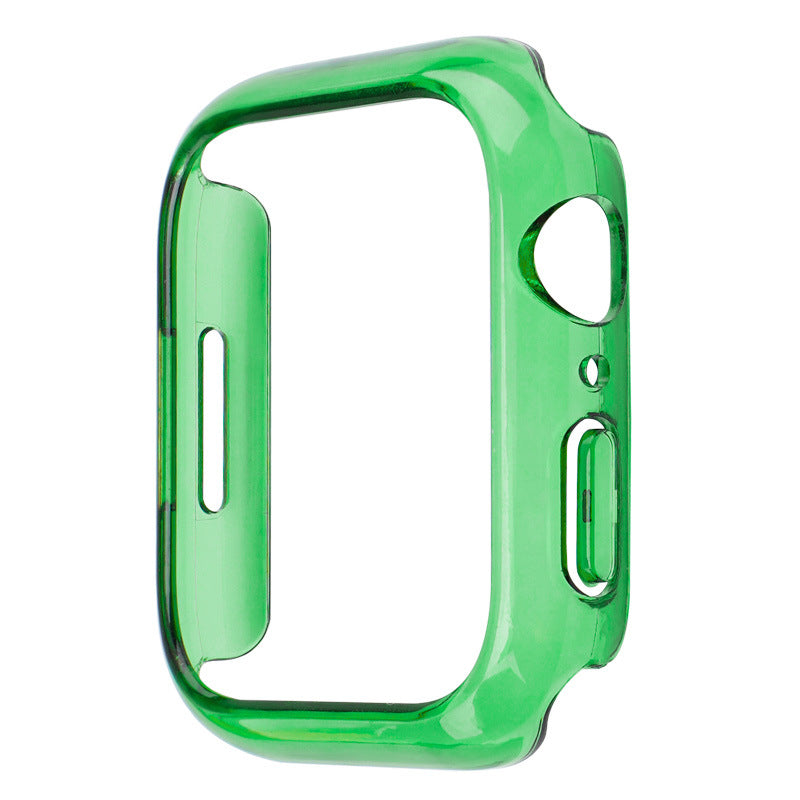 "Modischer Einfarbiger Uhrengehäuse Halbpackung - Kompatibel mit Apple Watch, in Verschiedenen Farben"