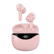 "Touch Bluetooth 5.0 Headset mit Digitalanzeige - Kabellos, Stereo, Musikunterstützung und Anruffunktion in Schwarz, Weiß, Rosa"