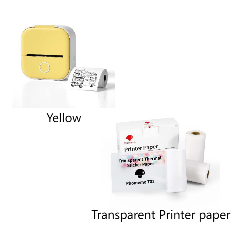 "Tragbarer Mini-Thermodrucker: Bluetooth-kompatibler Foto- und Etikettendrucker für Zuhause und Schule - Tintenfrei & App-gesteuert"