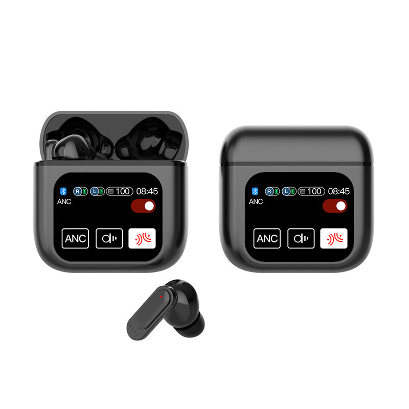 "Bluetooth Kabelloses Headset 54 mit ANC ENC Rauschunterdrückung - Lange Akkulaufzeit, Musikunterstützung, Digitales Display - Verschiedene Farben"