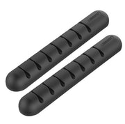 "Multifunktionales Silikon-Kabelmanagement: Ordnung und Lagerung für diverse Kabel bis 5MM - In Pink und Schwarz erhältlich"