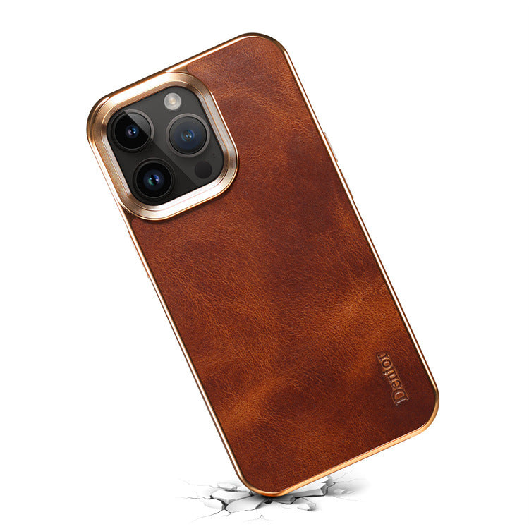 "Handgefertigte Luxus Leder Handyhülle - Umweltfreundlich, Ultra-Dünn & Vollschutz - Perfekte Passform für iPhone Modelle"