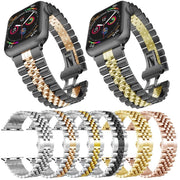 Eleganter Metallarmband mit 5 Perlen