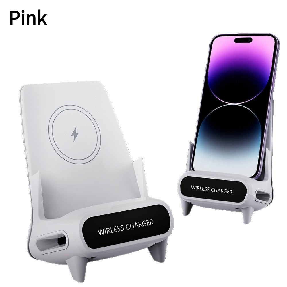 "Vielseitiger Lazy Chair Stand für Desktop mit verbesserter Audioqualität und Auto-Sensing Schnellladegerät - Ideal für Serienmarathons"