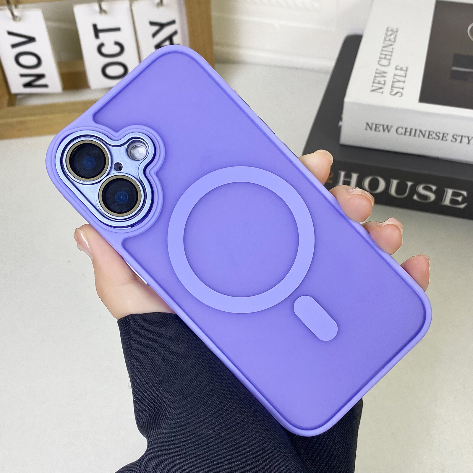 "JD Magnetische Matte Handyhülle - Rundum-Schutz, Sturzsicher, Anti-Fingerabdruck, Kompatibel mit iPhone Modellen"