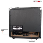 "5 Core 20W Elektrischer Mini-Gitarrenverstärker mit 6.5 Zoll Lautsprecher, AUX und Kopfhöreranschluss - Tragbar und Ideal für Alle Musikstile"