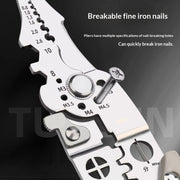 "Multifunktionaler Drahtschneider und Hardware-Werkzeug - 26 in Einem, aus rostfreiem Nickel-Chrom-Stahl"