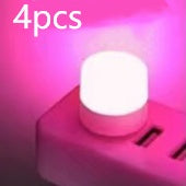 "Tragbare Mini USB Nachtlicht, LED Augenschutz Leselampe, Runde Buchlampe mit USB-Stecker für Computer & Mobile Power Charging"