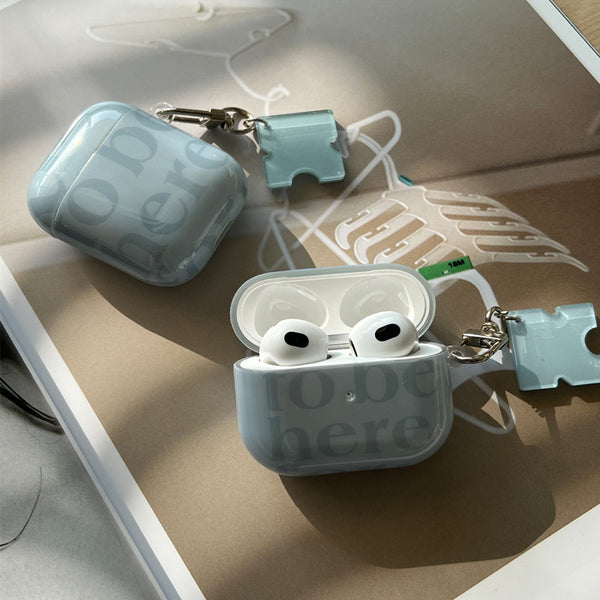 "Minimalistische Silikon Schutzhülle für AirPods - Kompatibel mit Apple Modellen - Inklusive Kokosinsel Anhänger"