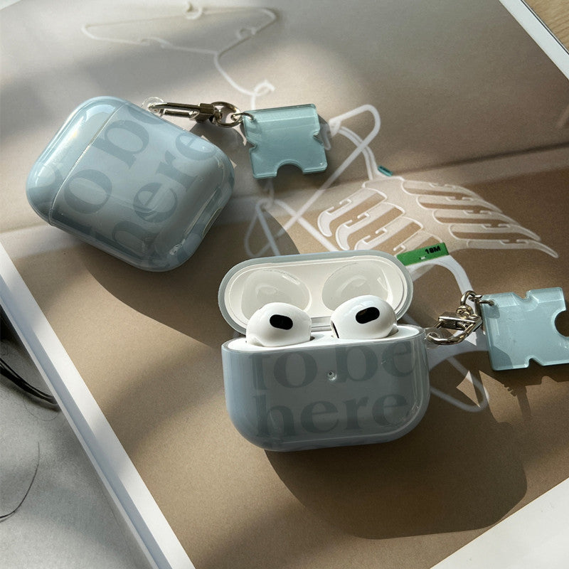 "Minimalistische Silikon Schutzhülle für AirPods - Kompatibel mit Apple Modellen - Inklusive Kokosinsel Anhänger"