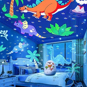 "Sanfte Sternenhimmel Projektor Nachtlicht - Beruhigendes LED Ambiente für Kinderzimmer, Wiederaufladbar & Musikfunktion"