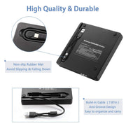 "Ultra-Dünner USB 3.0 Typ-C Externer DVD-Brenner - Hochgeschwindigkeits-Universell für Desktops und Laptops, Zebra-Muster"
