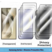 "HD Vollbild Anti-Peep Elektroplattiert Gehärtetes Glas Schutzfolie für Samsung Modelle, Staubdicht und Fingerabdruck-Resistent"
