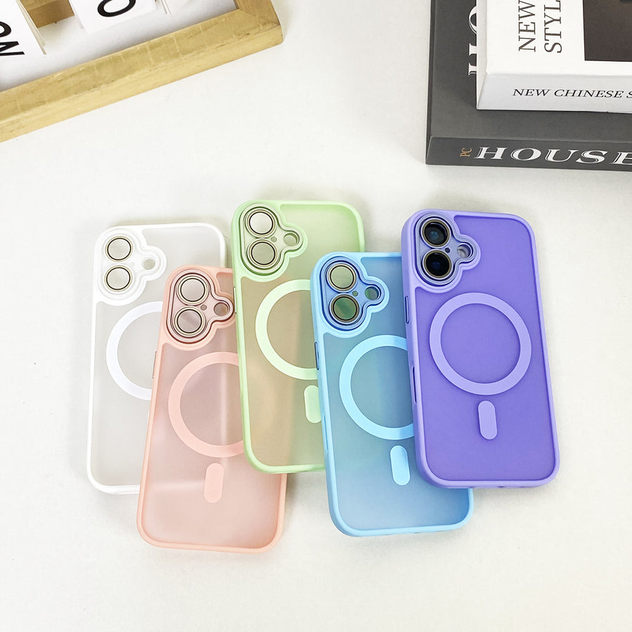 "JD Magnetische Matte Handyhülle - Rundum-Schutz, Sturzsicher, Anti-Fingerabdruck, Kompatibel mit iPhone Modellen"