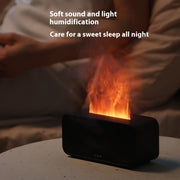 "USB Aromatherapie Diffusor mit Zeitschaltuhr, Flammen-Simulation und Beruhigendem Nebel - Ideal für Haushalt und Büro"