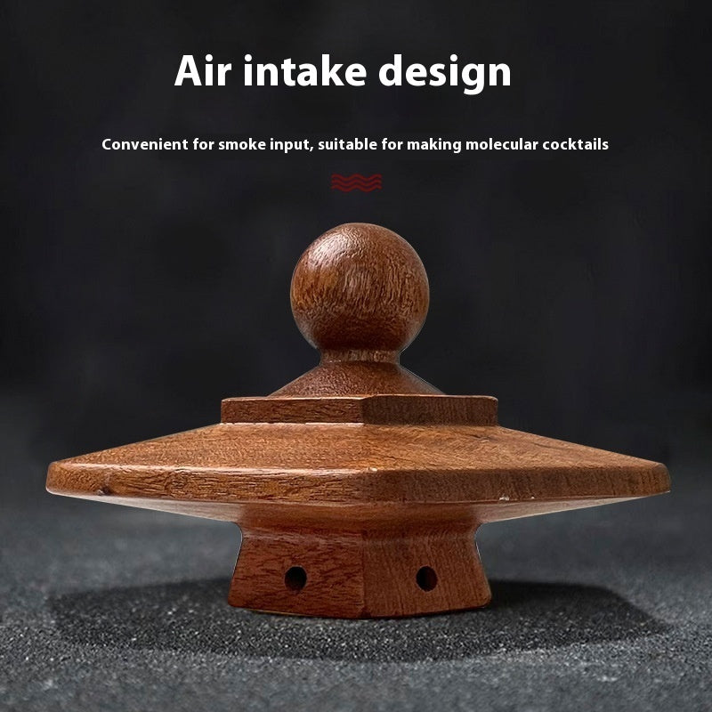 Holz-Cocktail-Rauchmaschine mit Sechseck-Schale