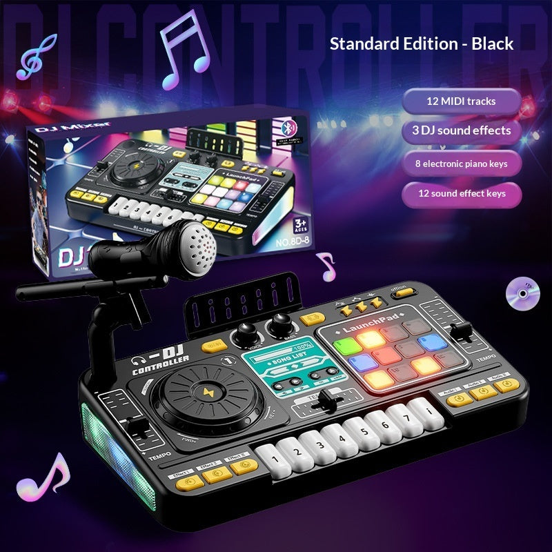 "Multifunktionale DJ-Musiklicht-Tastatur: Interaktives Spielzeug für sensorische Entwicklung, Hände-Auge-Koordination und Interessenpflege"