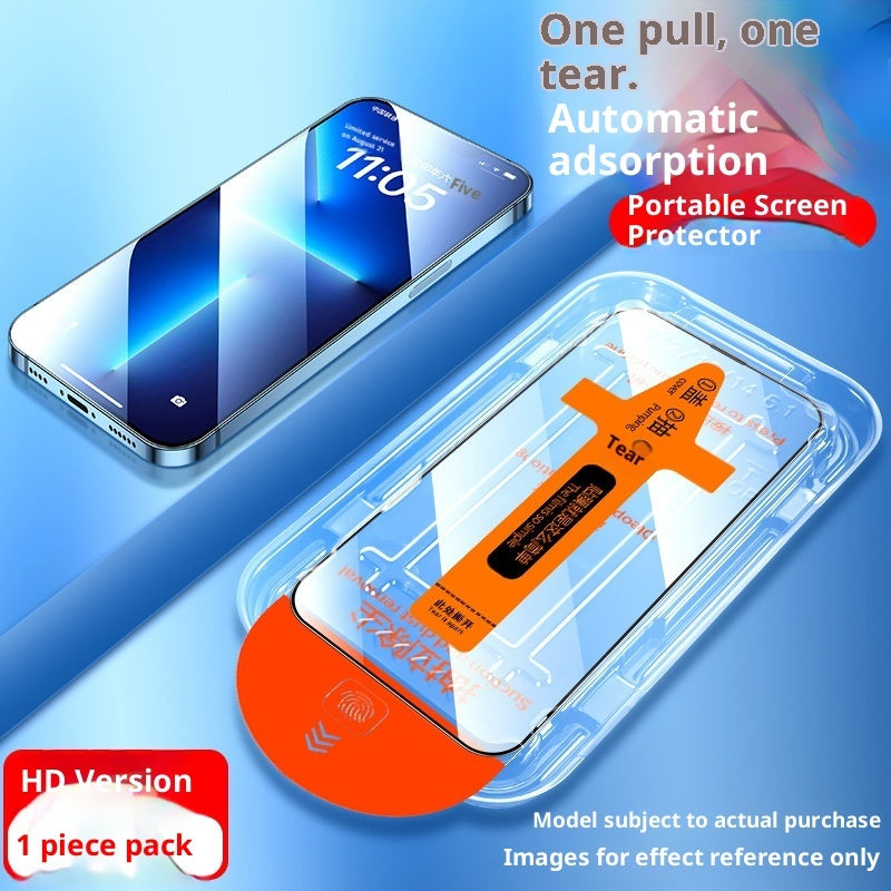 "Ultra-HD Gehärtetes Glas Bildschirmschutz Set - Staubfrei, Vollbildabdeckung für iPhone X bis 16 Pro Max - Inklusive Lagerung"