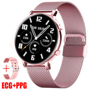 "Edelstahl Business Smartwatch mit Bluetooth Anruf, Herzfrequenzmonitor und Wasserdicht Funktion"