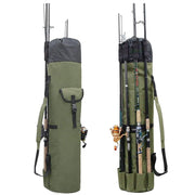 "Multifunktionale Zylinder-Angeltasche für Outdoor: Robust, Leicht & Geräumig - Perfekt für Angelruten und -zubehör"