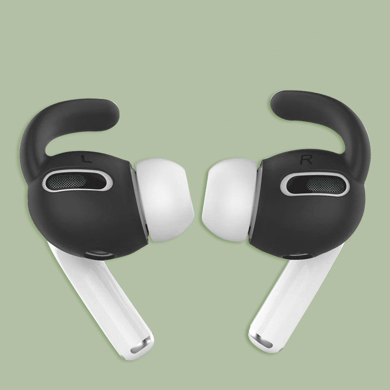 "Sportliche Anti-Drop Ohrpolster Kompatibel mit Apple Airpods 3. Generation - Inklusive Silikon Tasche und 3 Paar Earmuffs - Perlweiß oder Magisch Schwarz"