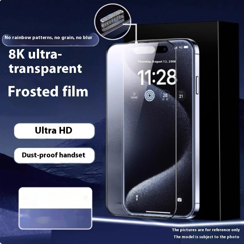 "Neuer Staubfreier Mattglas Displayschutz für iPhone Modelle - Anti-Fingerabdruck, HD-Beschichtung"