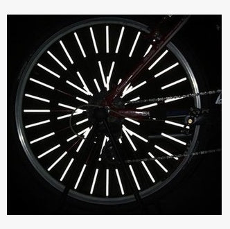 "Bunte Fahrradspeichen-Reflektorstreifen - Sicherheit & Stil für Nachtfahrten, 36er Set"