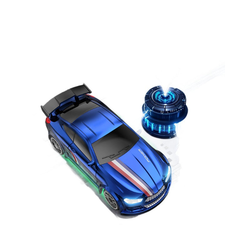 "BMW & Porsche 4WD RC Drift Auto Spielzeug mit Beleuchtung und 2.4G Fernbedienung - in Blau und Schwarz"