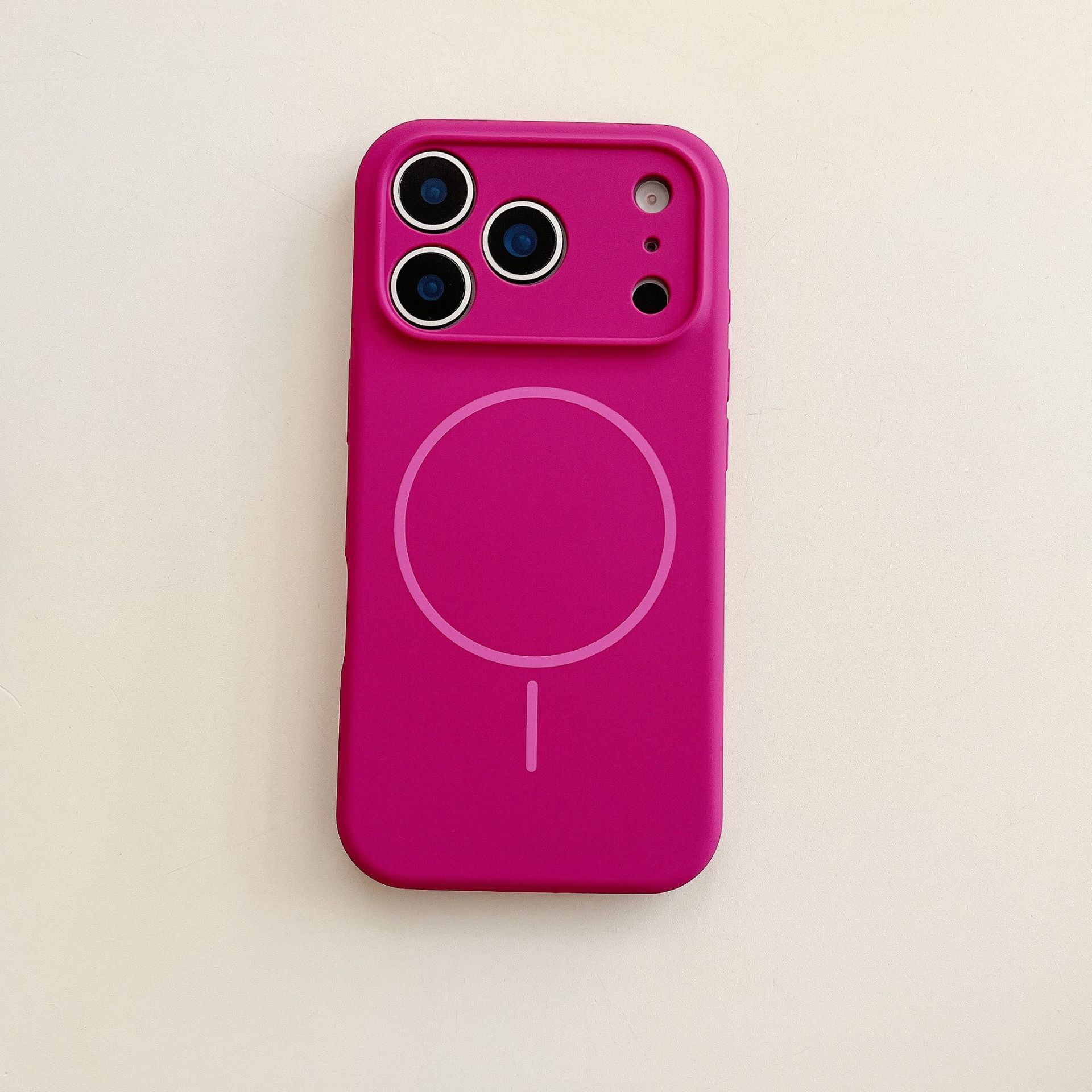 "Präzisionsgeschnittene Vollabdeckung Silikon Handyhülle mit Magnetverschluss - Stoßfest, Kratzfest für iPhone 17 Modelle"