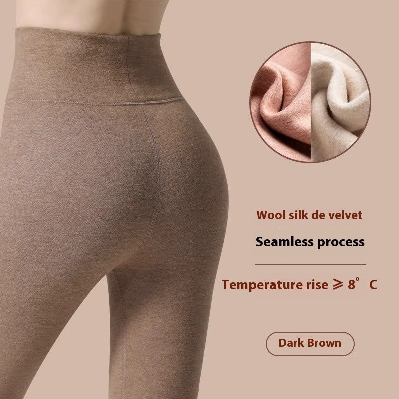 "Winter-Warme Damen Leggings aus Kaschmir und Samt - Hochtaillierte, Modische Slim Fit Hose in Vielfältigen Farben"