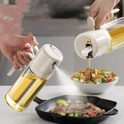 2-in-1-Ölsprühflasche BBQ-Kochölspender Olivenöl-Ausgießer Sprühflasche Küchen-Backölzerstäuber Essigflasche