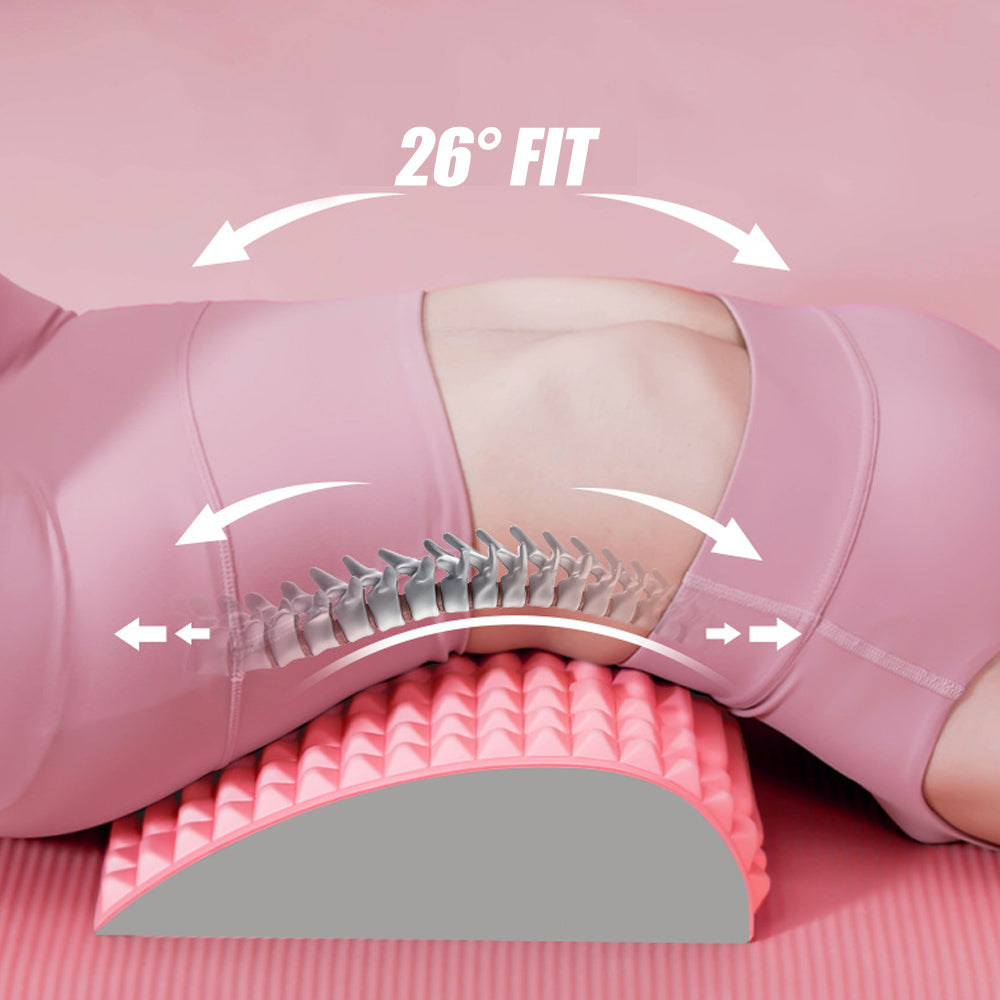 Rückenstreckkissen Nacken-Lendenwirbelstütze Massagegerät für Nacken, Taille, Rücken, Ischias, Bandscheibenvorfall, Schmerzlinderung, Massage, Entspannung