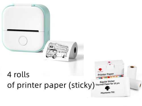 "Tragbarer Mini-Thermodrucker: Bluetooth-kompatibler Foto- und Etikettendrucker für Zuhause und Schule - Tintenfrei & App-gesteuert"
