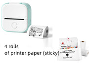 "Tragbarer Mini-Thermodrucker: Bluetooth-kompatibler Foto- und Etikettendrucker für Zuhause und Schule - Tintenfrei & App-gesteuert"
