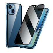 "Hochauflösende Doppelseitige Glas-Magnet Handyhülle aus Metall, Kompatibel mit iPhone Modellen, Minimalistisches Design in Vielfältigen Farben"