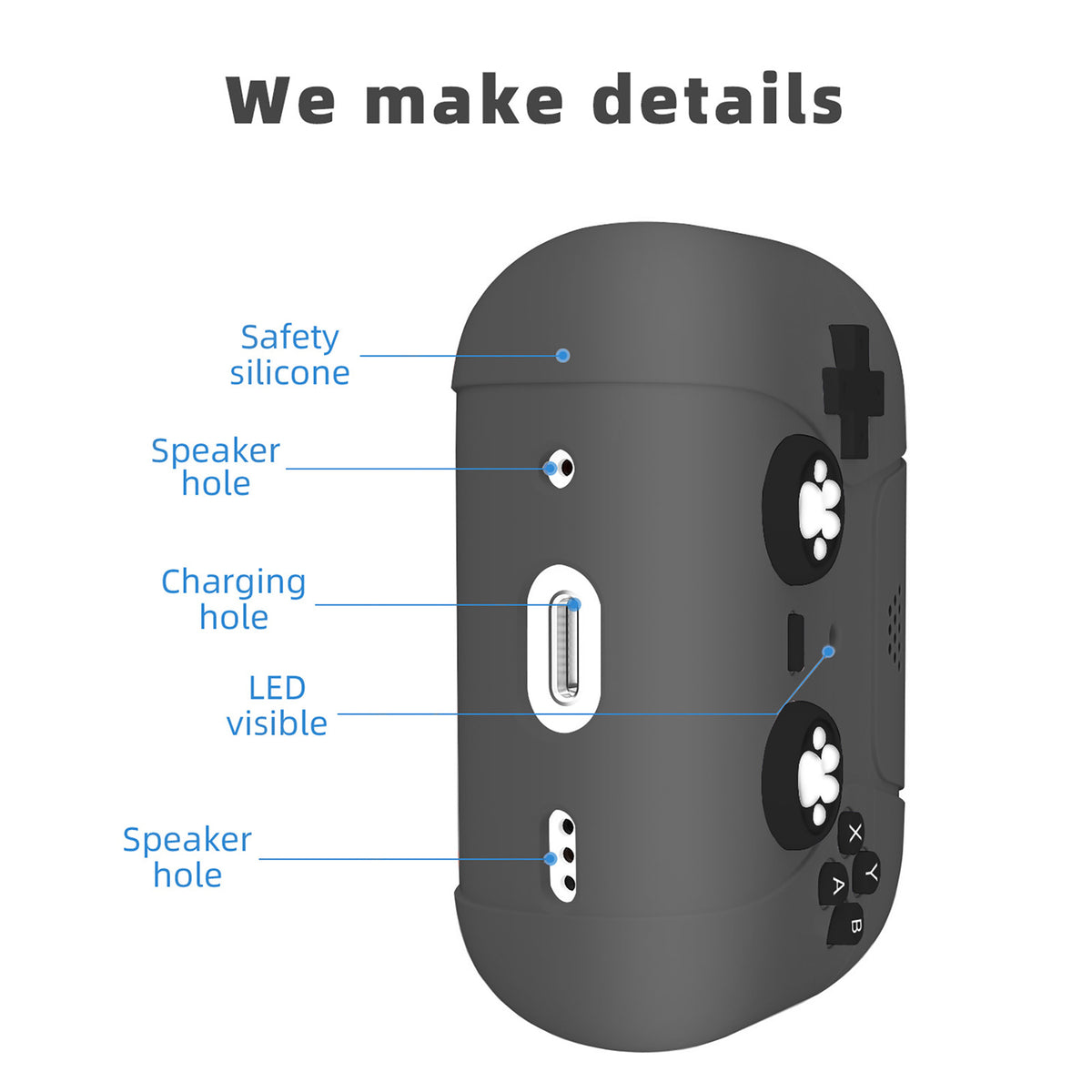 "Charmante Silikon Ohrhörer Schutzhülle, Universal & Tragbar, für Apple Airpods - Dunkelgrau, Hellrosa, Helllila, Hellblau"