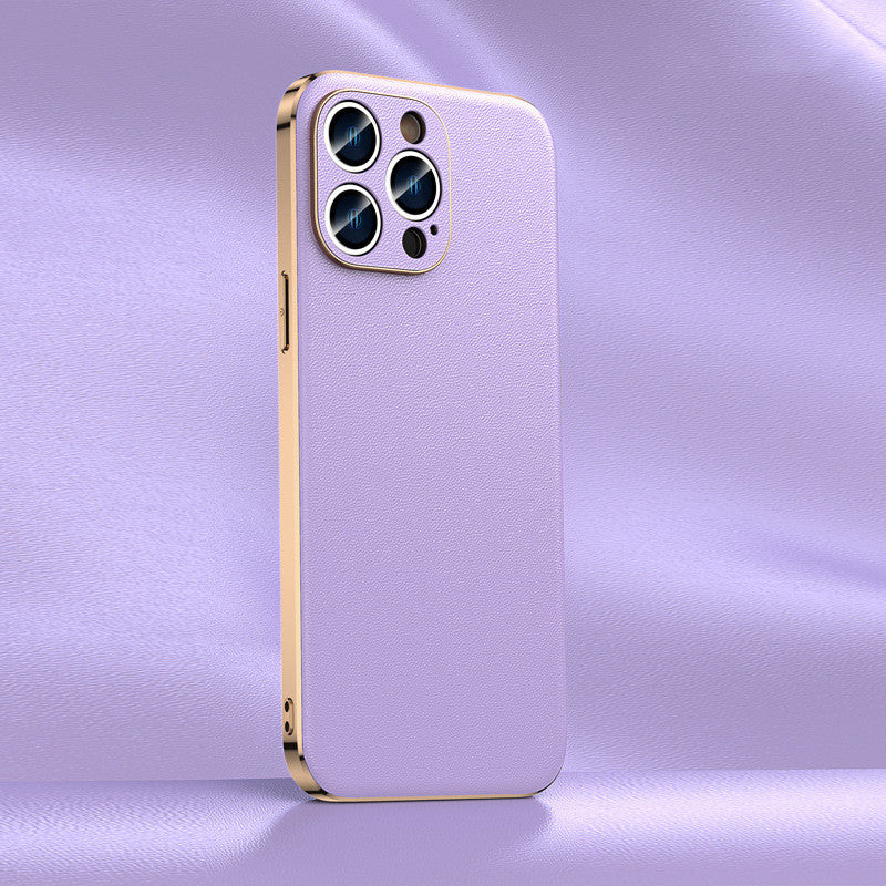 "Premium Echtleder Schutzhülle für iPhone - Elegant & Vielfarbig, Kompatibel mit iPhone 11 bis 15 Pro Max"