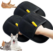"Elektrostatische Haarentfernungs-Handschuhe für Haustiere, Zwei-Wege-Borsten-Entferner, Haarbürste, Katzenhaarhandschuhe und -Kamm"
