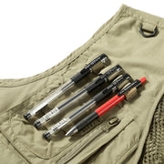 14 Taschen Sommer Neu Herren US Taktische Wander- und Angelweste Herren Fotografenweste Mesh-Cargo-Weste Ärmellose Jacke Werkzeugweste