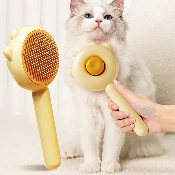 "Magische Haustierbürste: Fellpflege & Massage für Katzen und Hunde, Haarentfernung und Knotenschutz, Gesundheitsfördernd, ABS & Edelstahl"