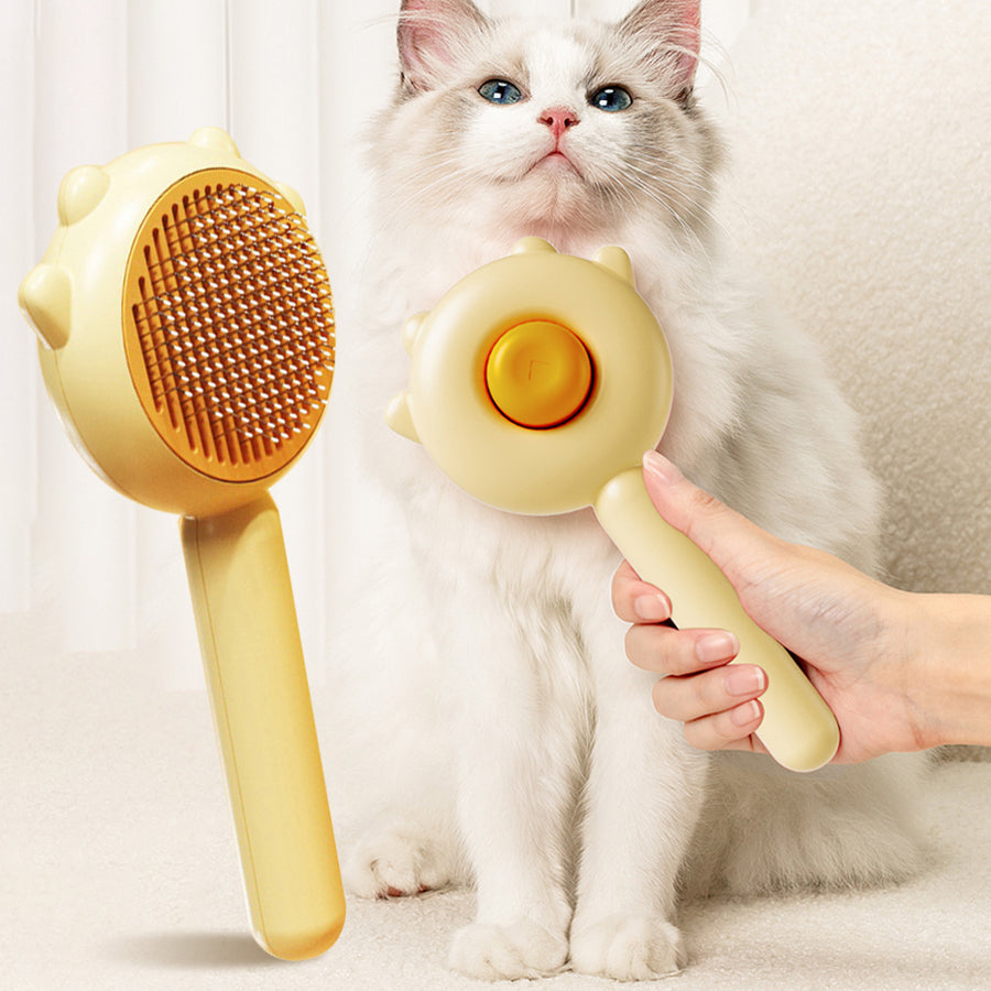 "Magische Haustierbürste: Fellpflege & Massage für Katzen und Hunde, Haarentfernung und Knotenschutz, Gesundheitsfördernd, ABS & Edelstahl"