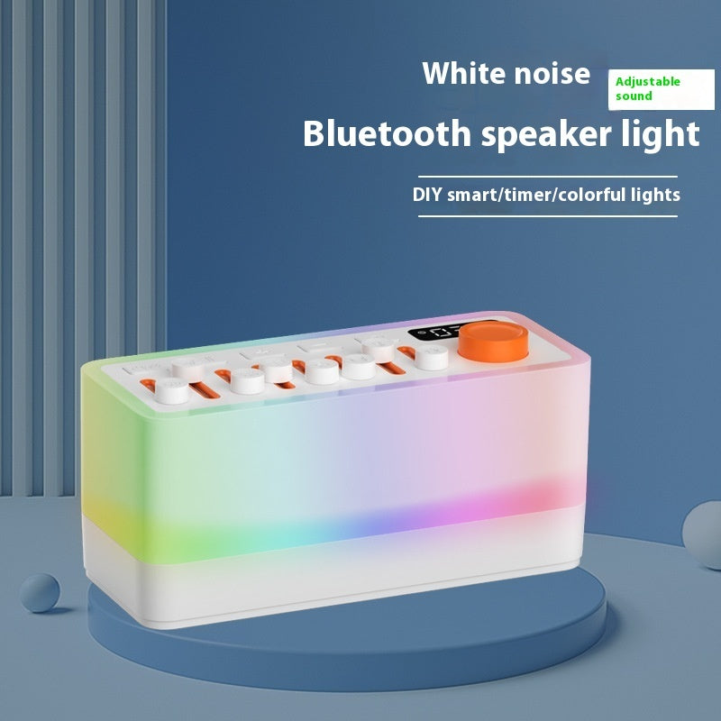 "DIY Weißes Rauschen Bluetooth Stereo Licht - RGB Siebenfarben-Atmosphäre Nachtlicht für Entspannung und Konzentration"