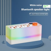 "DIY Weißes Rauschen Bluetooth Stereo Licht - RGB Siebenfarben-Atmosphäre Nachtlicht für Entspannung und Konzentration"