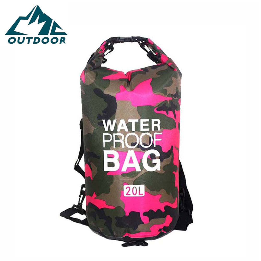 "Multifunktionale Wasserdichte Tasche, Leicht & Tragbar, Camouflage Polyester PVC, Outdoor Survival, Verschiedene Größen"
