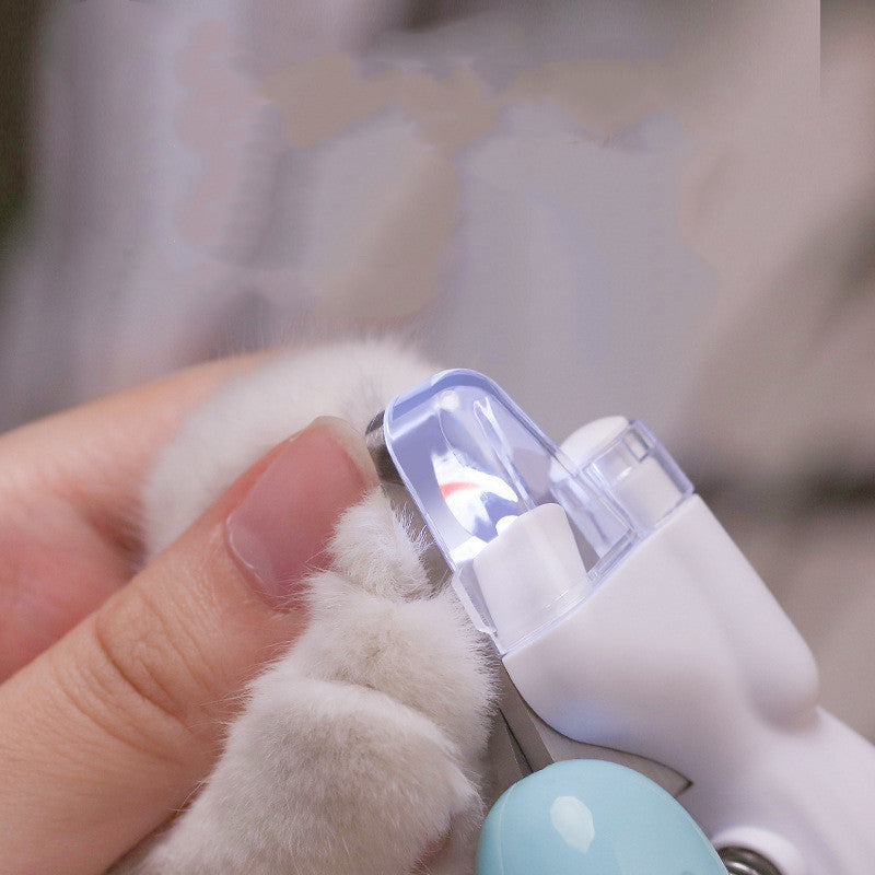 "Professionelle LED Haustier Nagelknipser für Kleine und Mittlere Tiere - Katzen, Hunde, Kaninchen - Sicher und Einfach zu Bedienen"