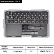 "Premium Chrom-Vanadium-Stahl Schraubendreher Set - 33-in-1 Abgenutzte Schraube Ratsche, Ideal für Haushaltsreparaturen"