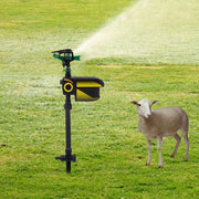 "Automatischer Tierabwehr-Sprinkler mit PIR-Sensor - Effektiver Schutz für Garten, Obstplantagen und Teiche"