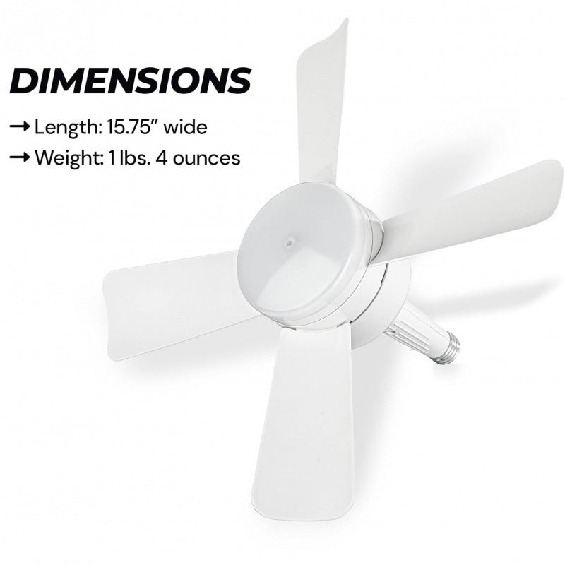 "Intelligente LED-Deckenventilatorlampe mit Fernbedienung - Platzsparendes Design für warmes Licht und erfrischende Brise"