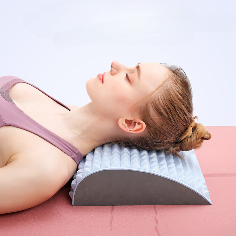Rückenstreckkissen Nacken-Lendenwirbelstütze Massagegerät für Nacken, Taille, Rücken, Ischias, Bandscheibenvorfall, Schmerzlinderung, Massage, Entspannung